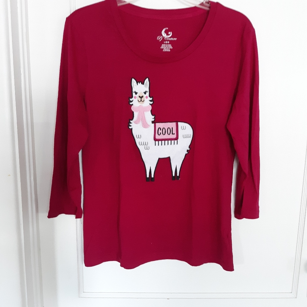 NWOT PJ COUTURE Sleepwear Top Size LG